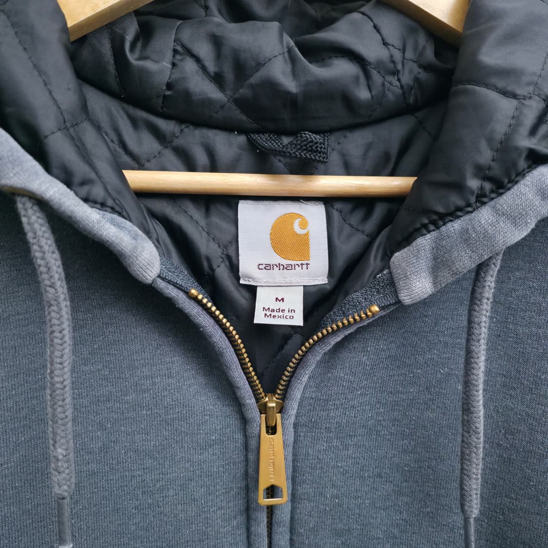 [M] 칼하트 써멀 후드 집업 차콜 그레이 레인 디펜더 상품이미지6