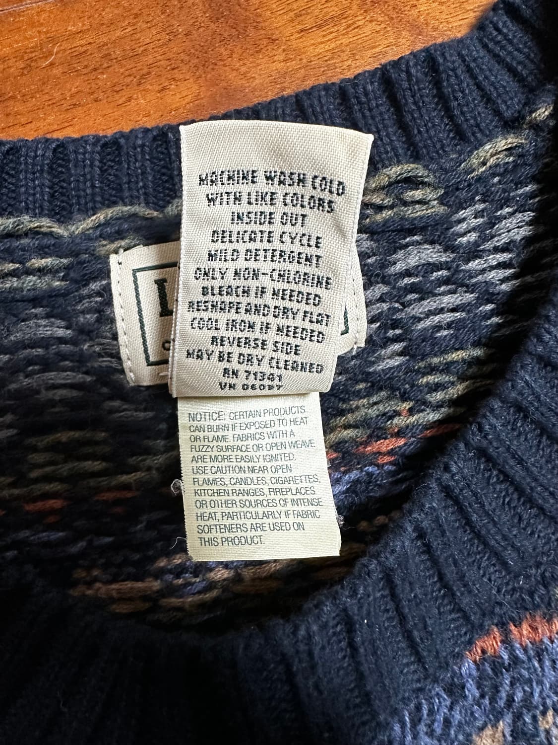 L.L.Bean 엘엘빈 니트 스웨터 L 상품이미지4