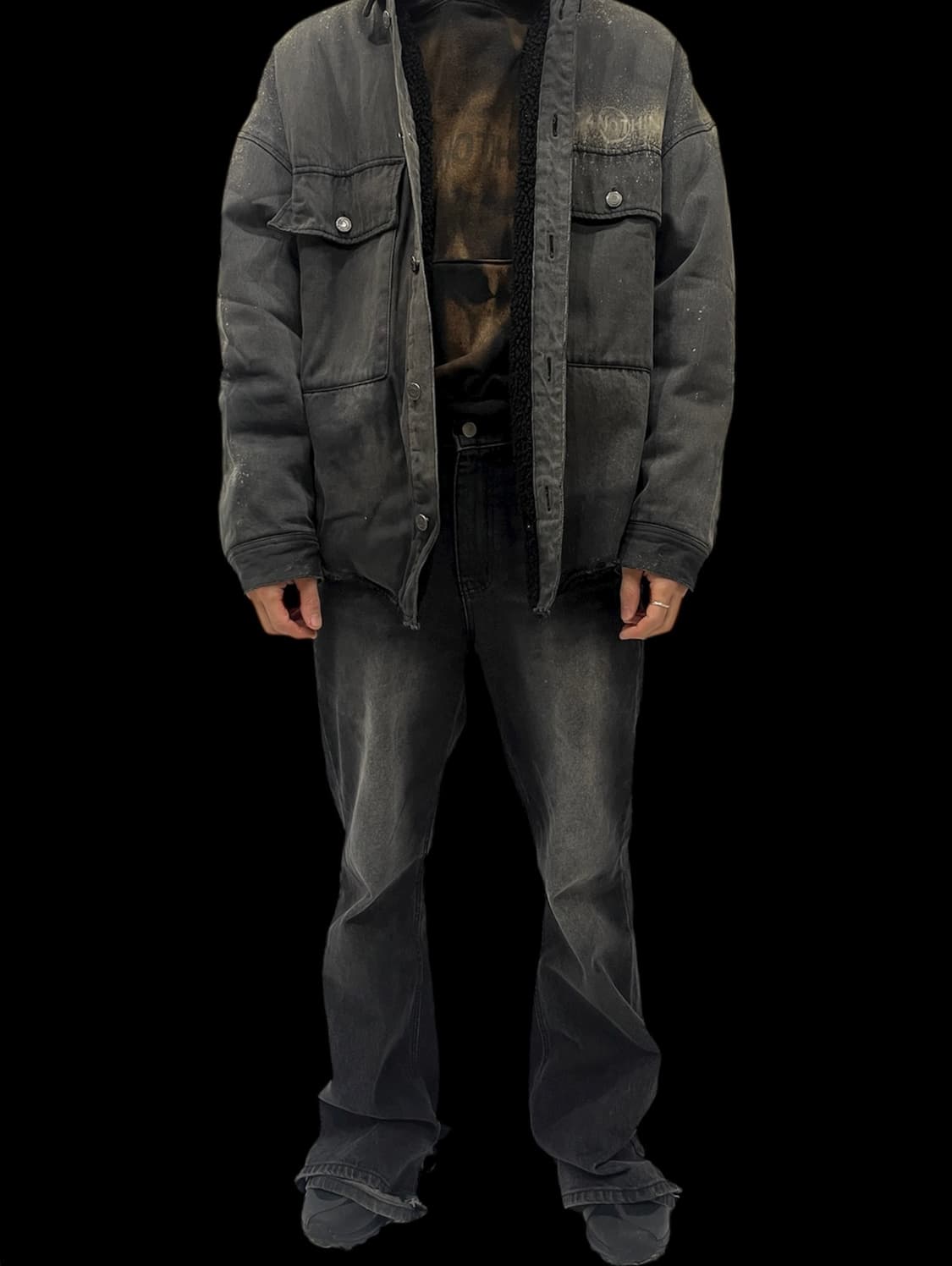 [OS] 빈티지 아카이브 이클립스 컷아웃 쉐르파 데님 자켓 상품이미지4