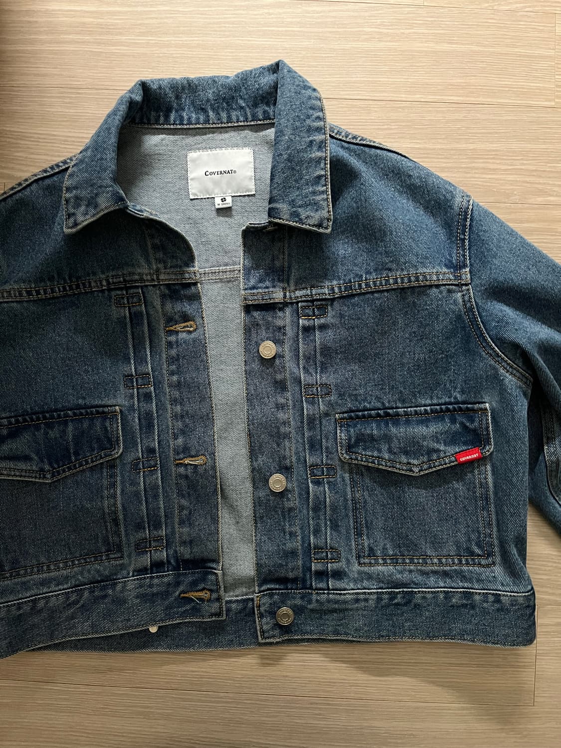 커버낫 크롭 청자켓 상품이미지3