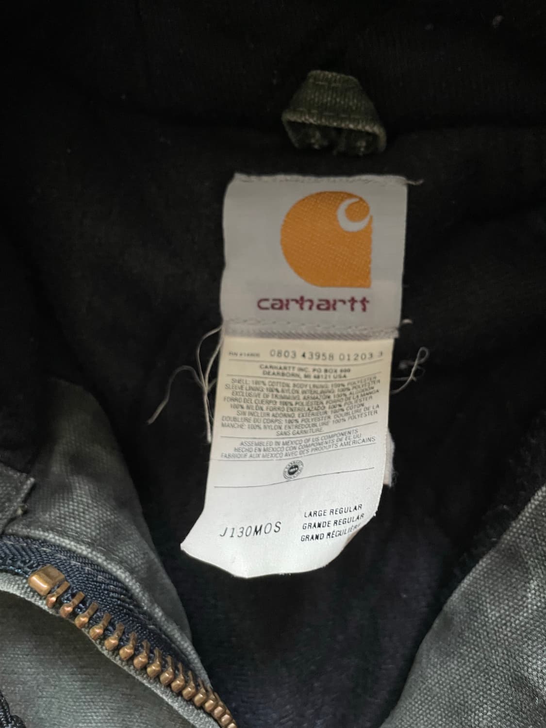 칼하트 j130 mos 모스 액티브 샌드스톤 상품이미지3