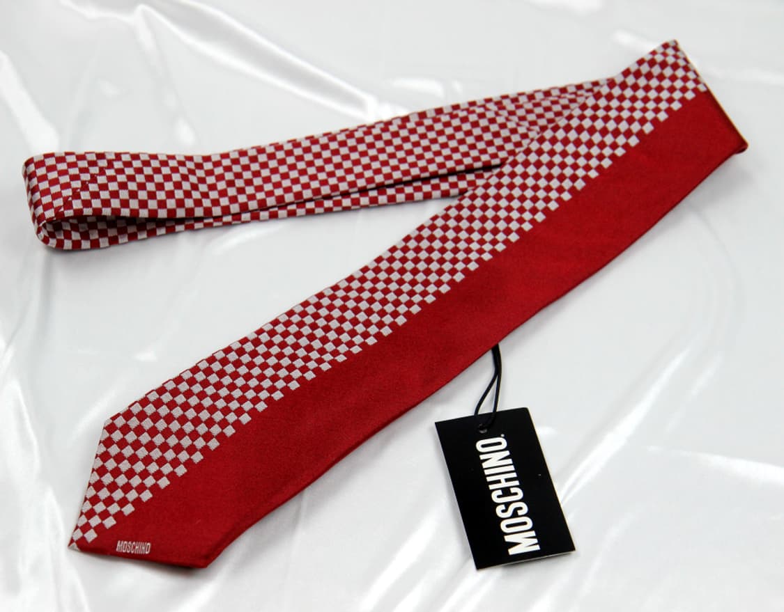 모스키노 8.2cm 미사용 신형 남자 명품 넥타이 상품이미지2