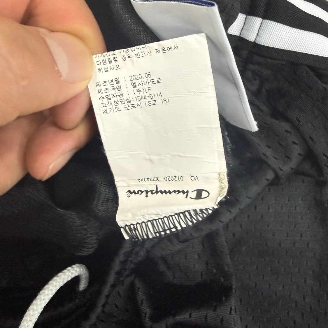 (M)챔피언 Champion 메쉬 반바지(블랙) 상품이미지4