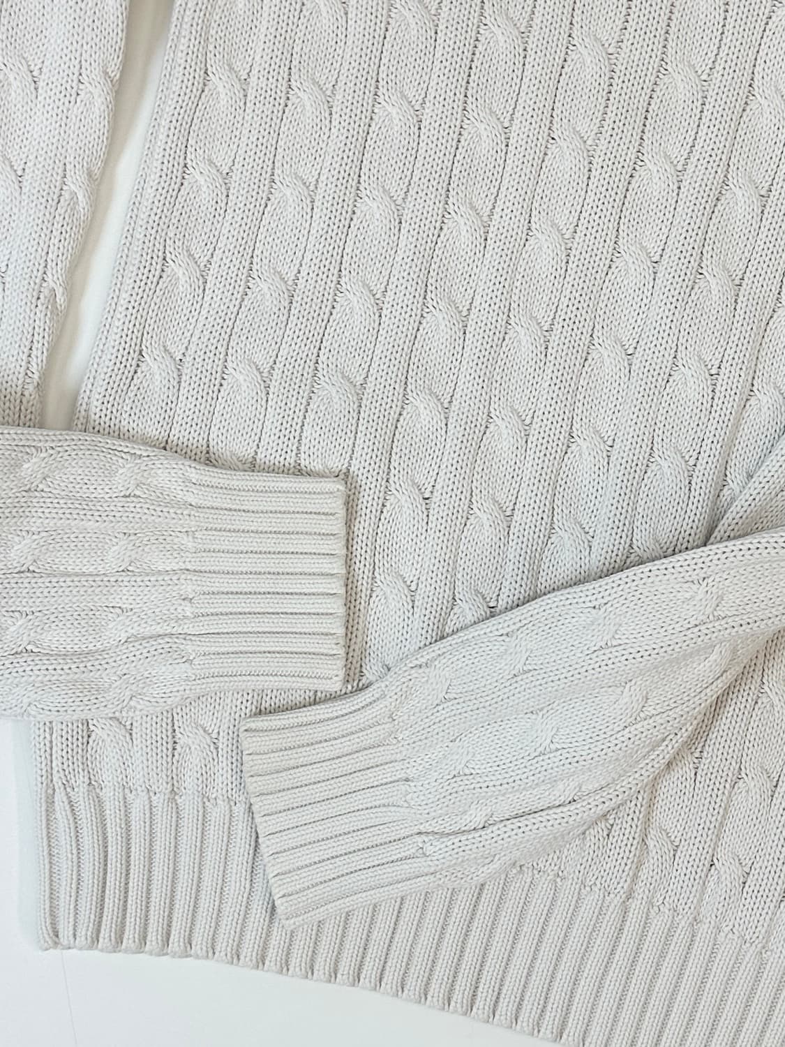 폴로랄프로렌 케이블 브이넥 니트 L 상품이미지4