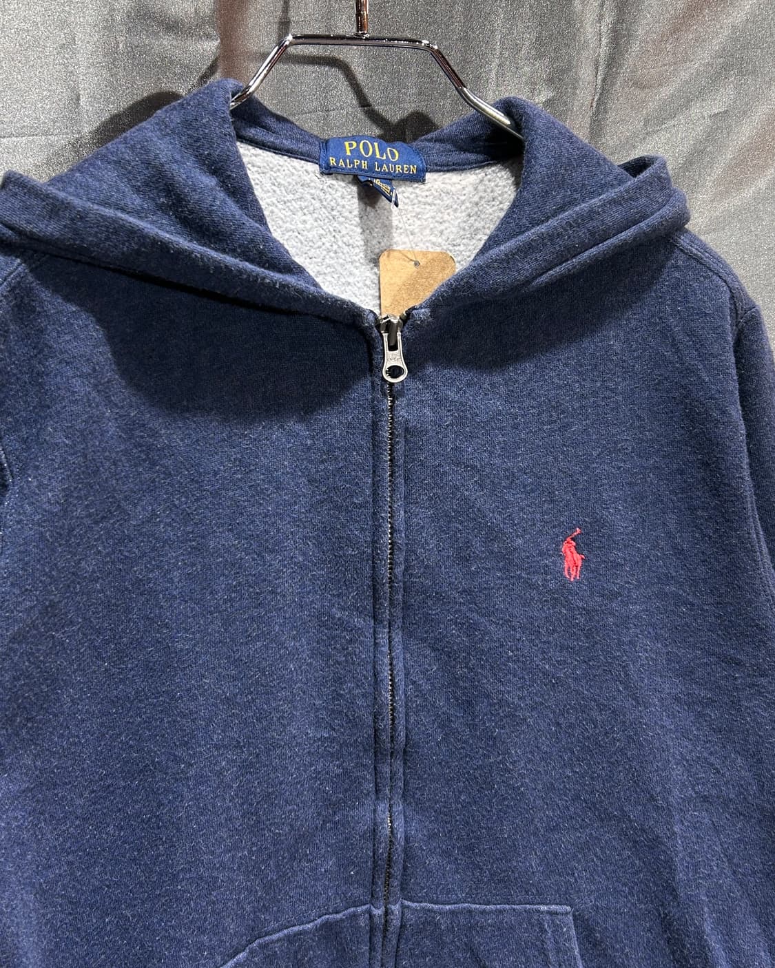 L 폴로랄프로렌 우먼스 레드 포니 네이비 후드집업 상품이미지4