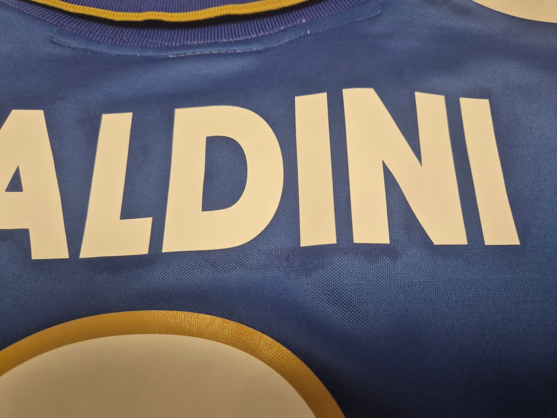 96-97 이탈리아 홈 말디니 정품 축구 유니폼  상품이미지9