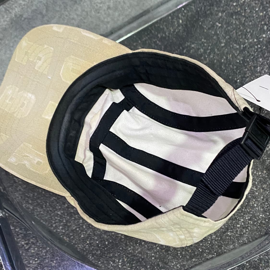 슈프림 베이지 블록 캠프캡 B3870 상품이미지3