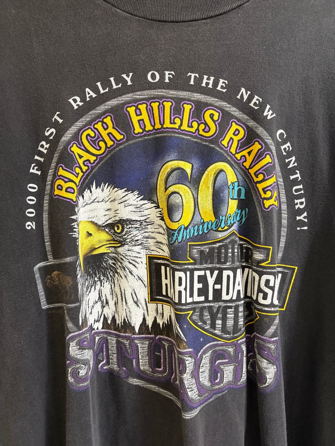 빈티지 할리데이비슨 Sturgis 60th 티셔츠 상품이미지6