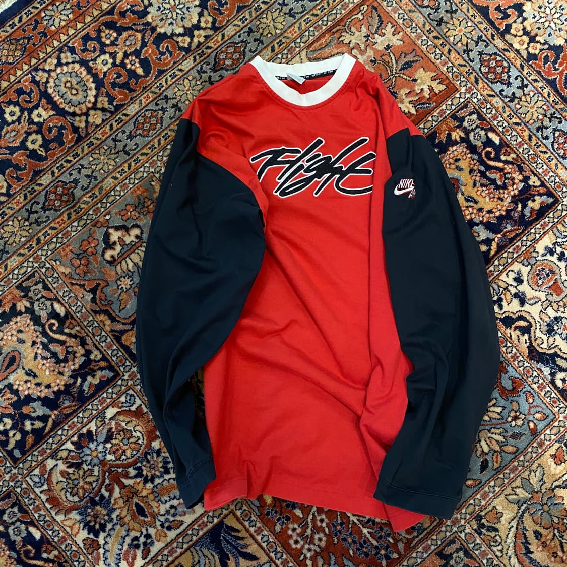 🌊90s Korea made NIKE flight long-sleeve 상품이미지1