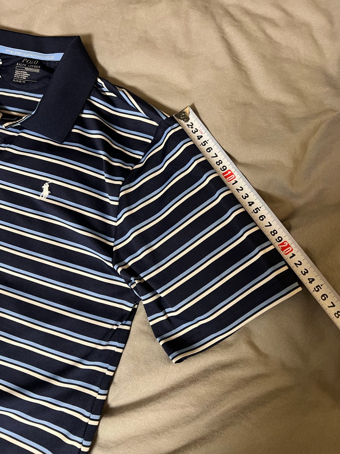 폴로 랄프로렌 퍼포먼스 라인 줄무늬 카라티 L 상품이미지9