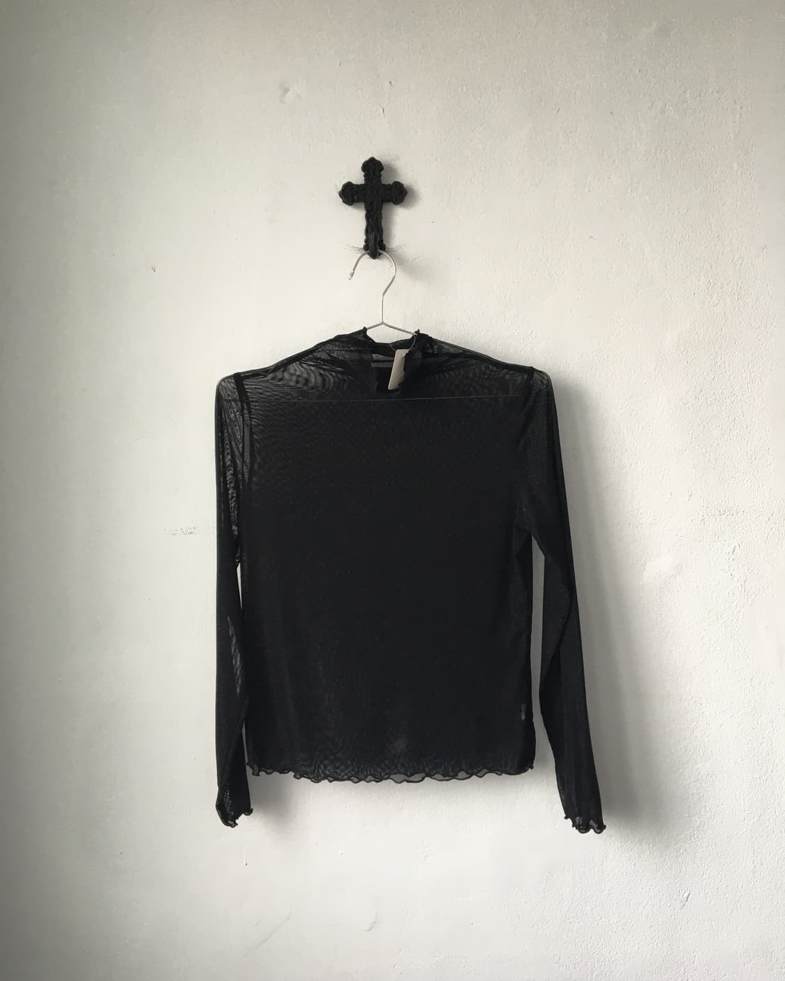 Mesh high neck sleeve 상품이미지2