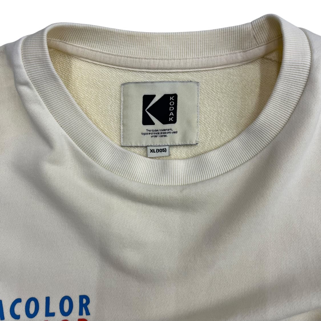 코닥 멀티컬러 로고 아이보리 맨투맨 XL 상품이미지6