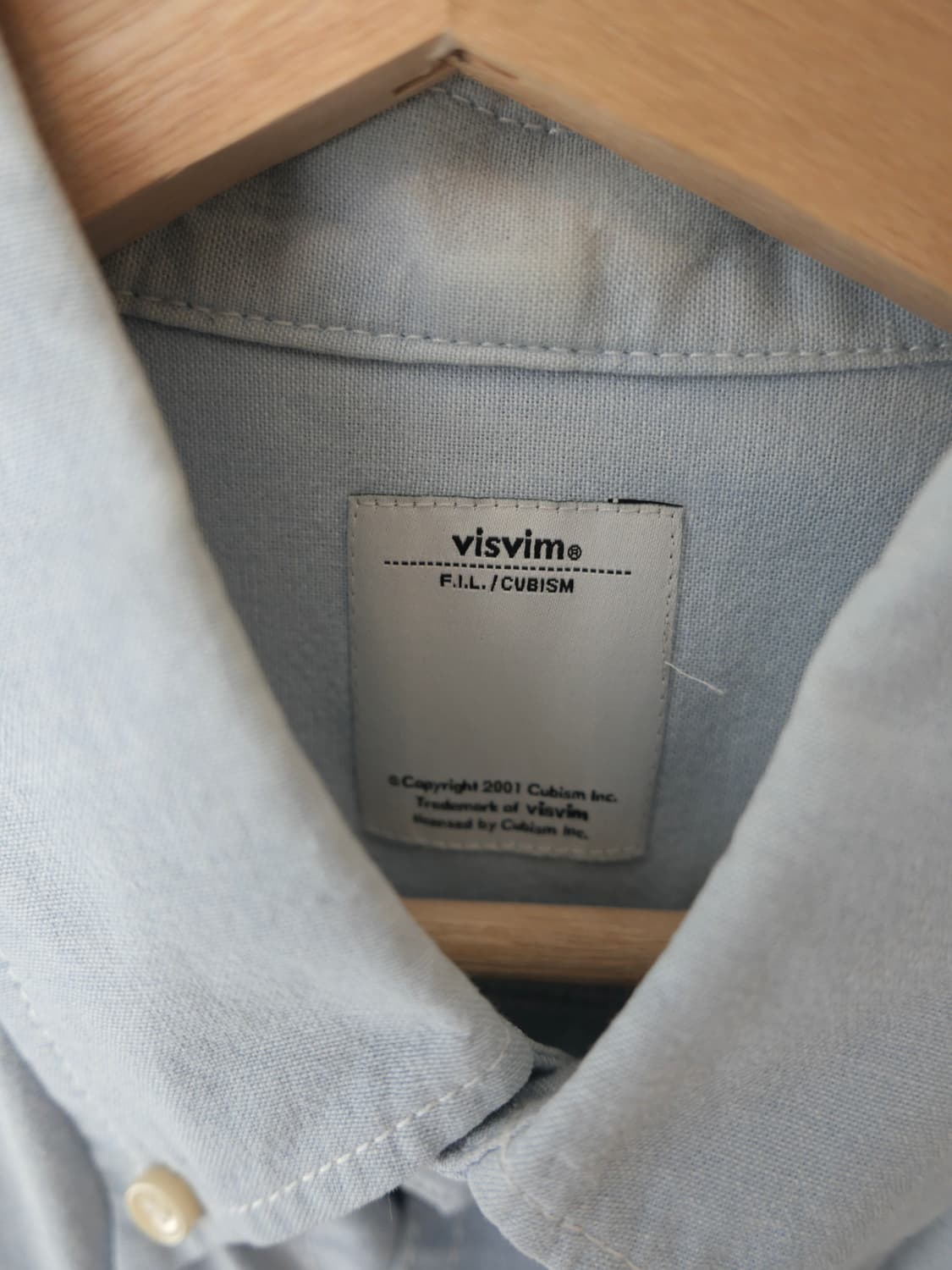 비즈빔 데님 반팔 셔츠 상품이미지4