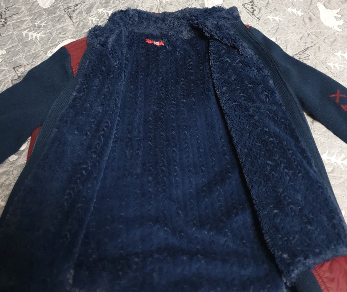 JDX 방풍 퍼 안감 패디드 니트 짚업 자켓 (105) 상품이미지4