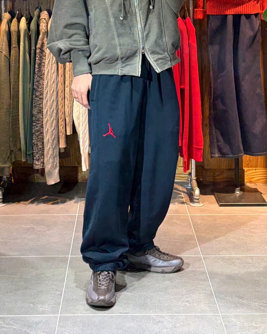 XL Jordan 조던 심볼 빅로고 네이비 스웻팬츠 상품이미지1