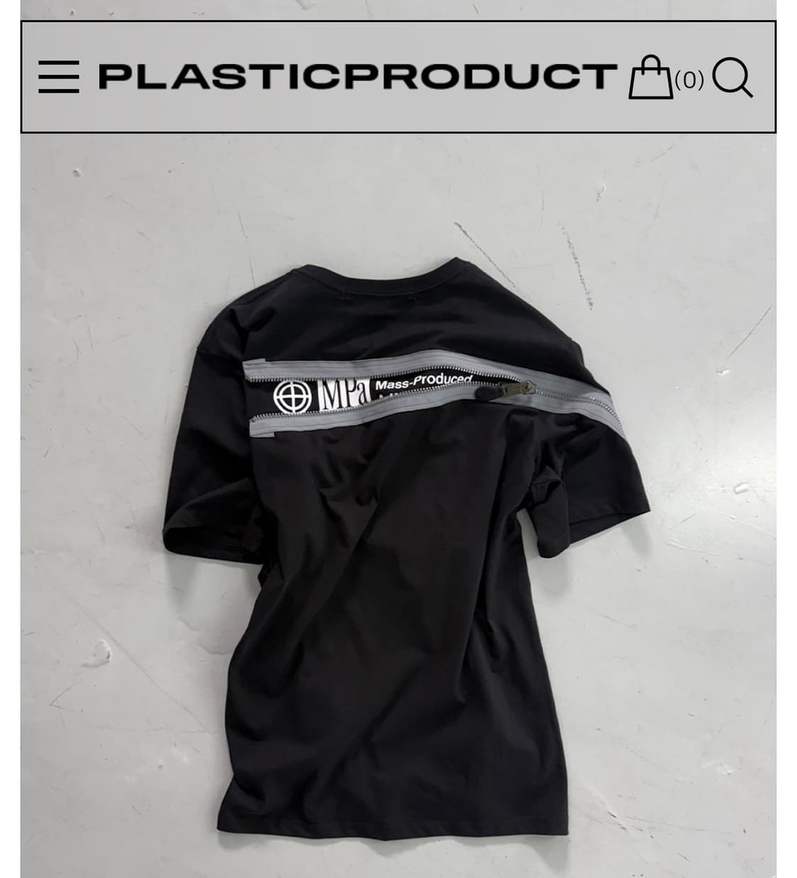 구매)  MPa ZIP INSTRUMENT T-SHIRT 01 (BLAC 상품이미지2