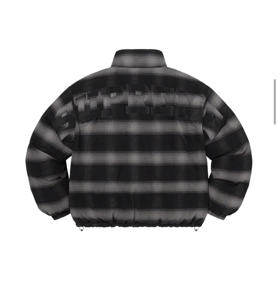슈프림 플란넬 리버시블 푸퍼 자켓 패딩 블랙 M 상품이미지2