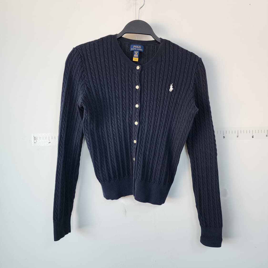 폴로 랄프로렌 네이비 꽈배기 가디건 상품이미지1