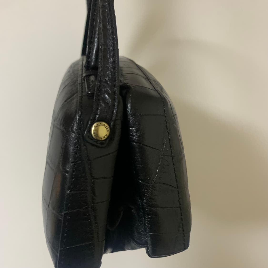 아카이브앱크 쉘토트백 Shell tote bag(Crocodile bla 상품이미지3