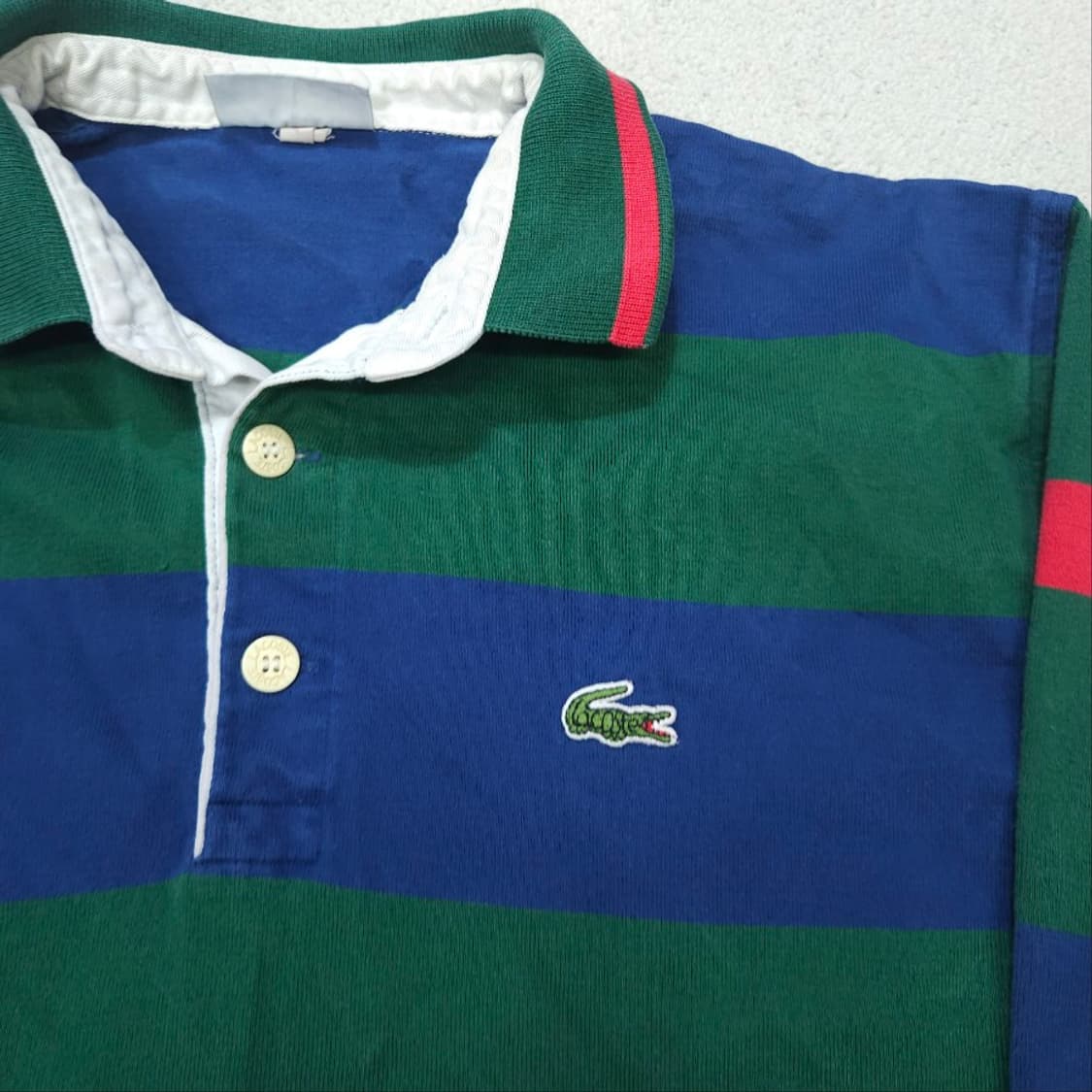 90s 라코스테 스트라이프 럭비 셔츠 4 상품이미지3