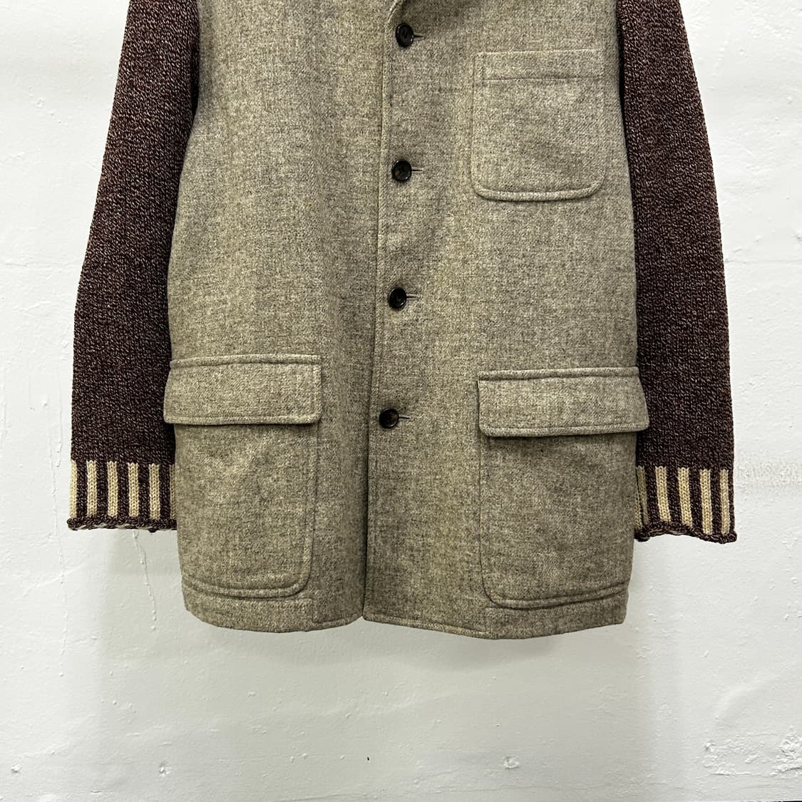1996AW 꼼데가르송 옴므 플러스 니트 슬리브 자켓 상품이미지5