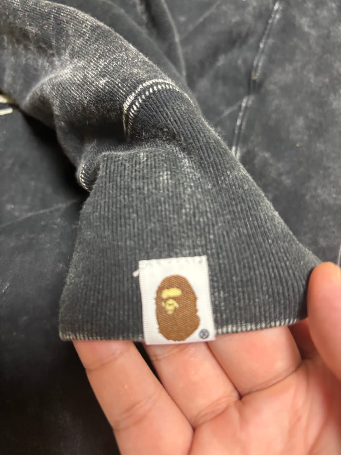 베이프 오버다이 릴렉스드 핏 크루넥 상품이미지4