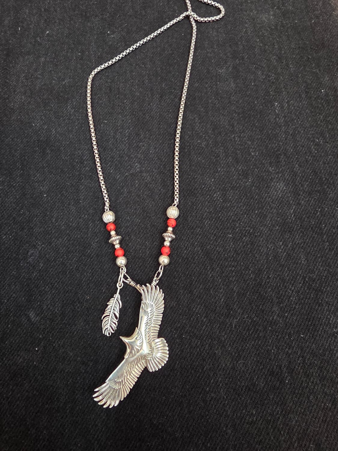 3Cross silver egle Navaho nacklace 상품이미지3