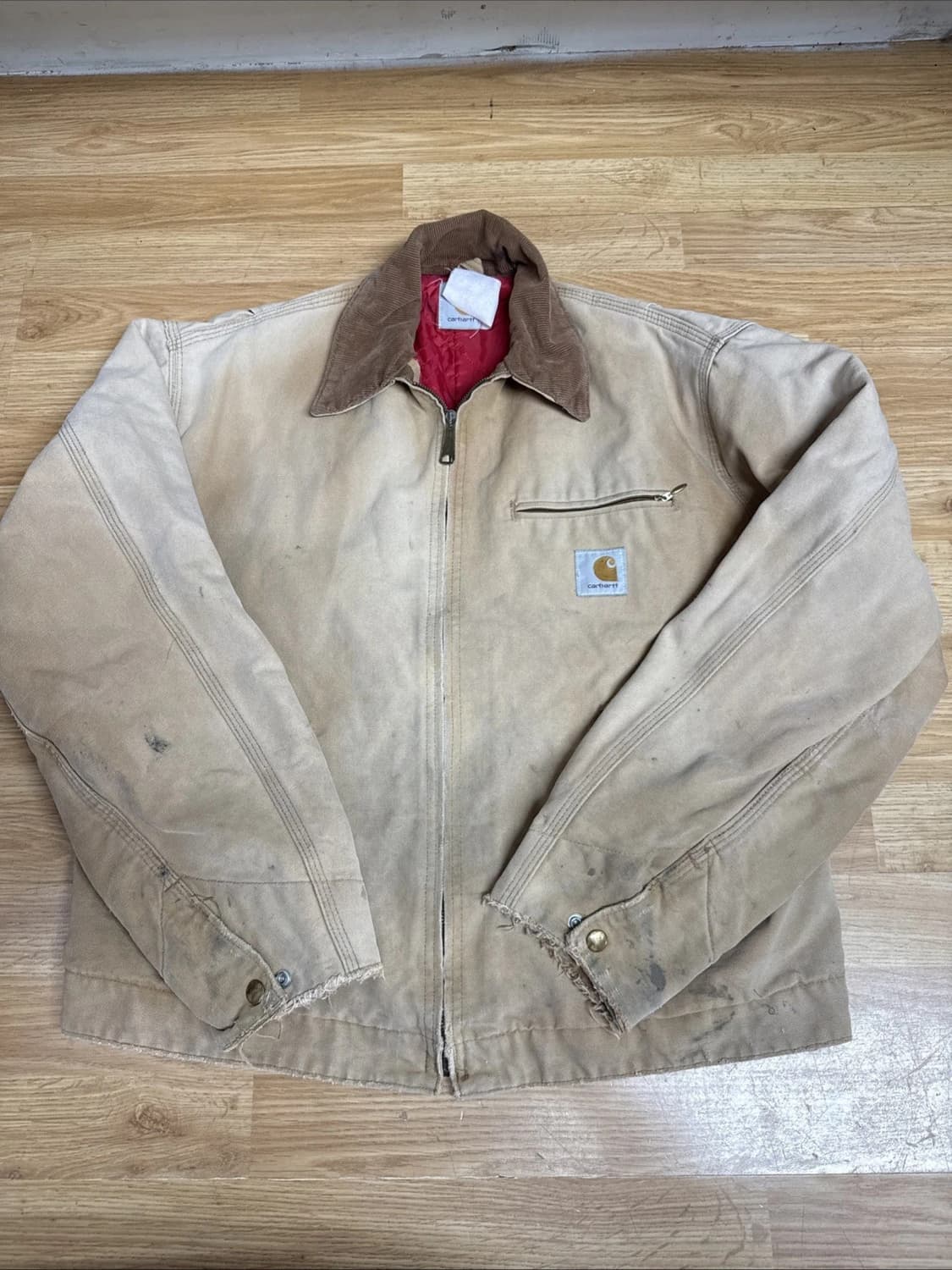 90s 칼하트 디트로이트 자켓 베이지 M 상품이미지1