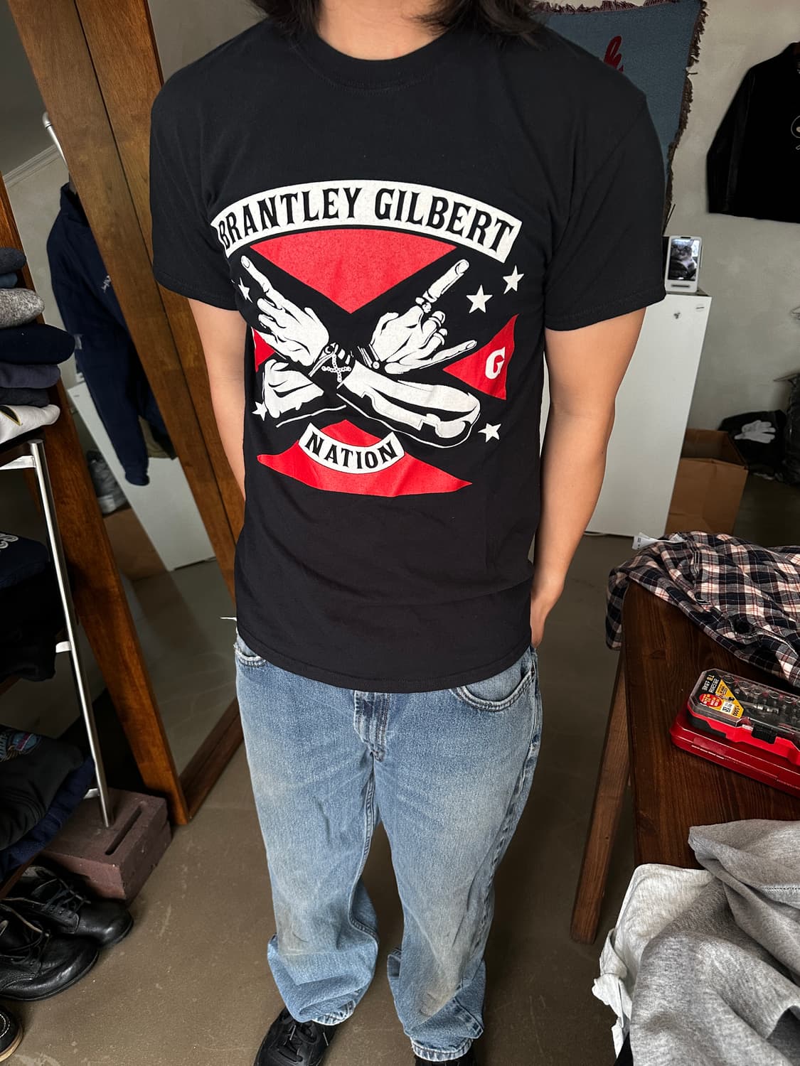 Brantley Gilbert 밴드 그래픽 티셔츠 상품이미지1