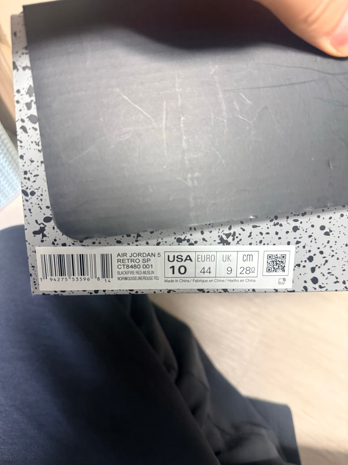 나이키 오프화이트 조던5 모슬린 280 상품이미지9