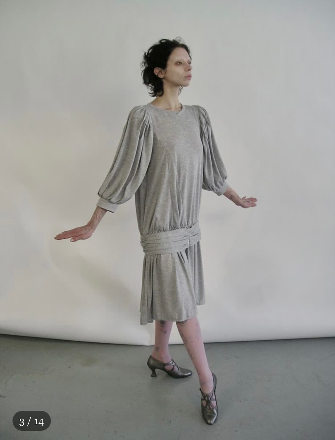 eonts 에옹쓰 아르누보 드레스 그레이 상품이미지2