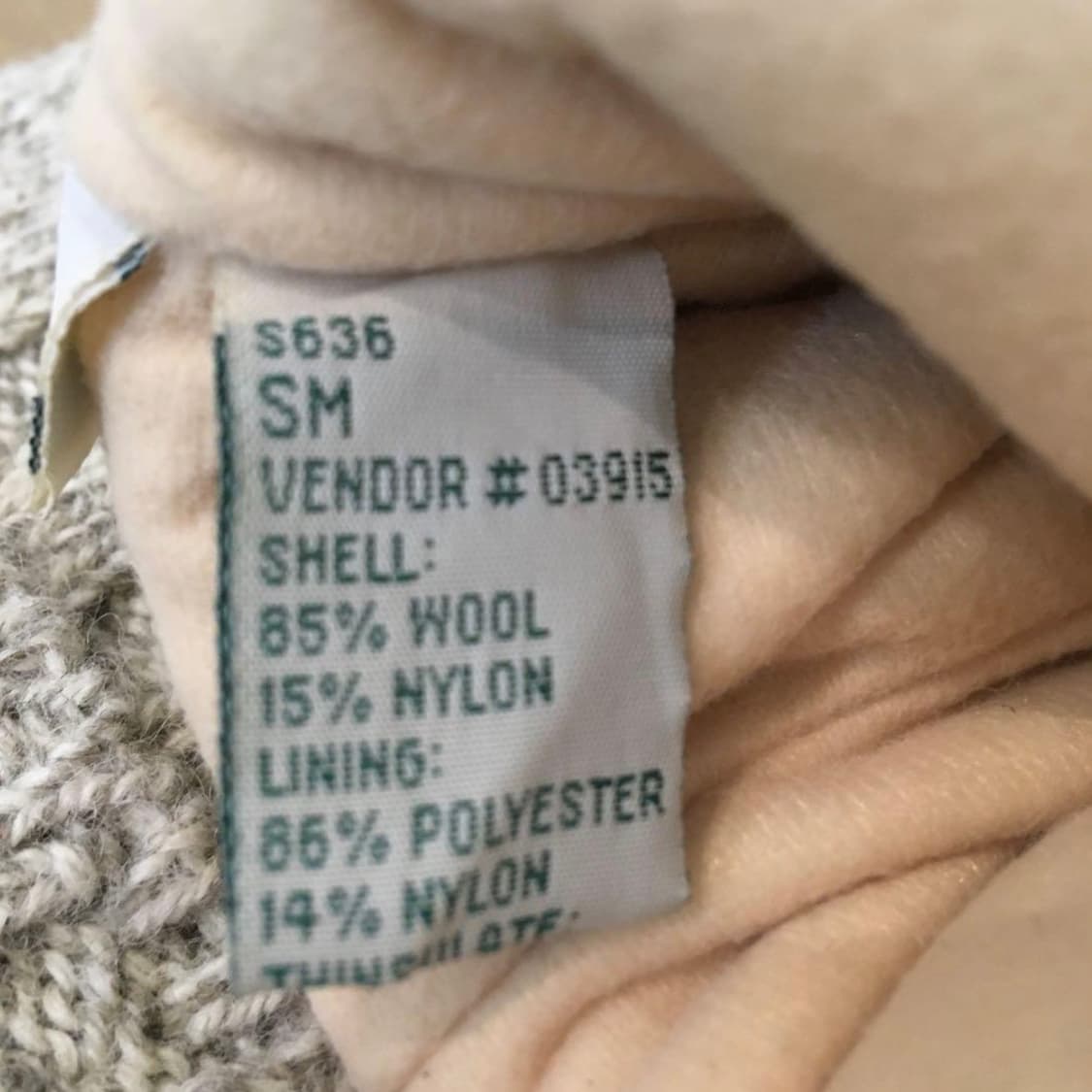 LL Bean wool glove 상품이미지10