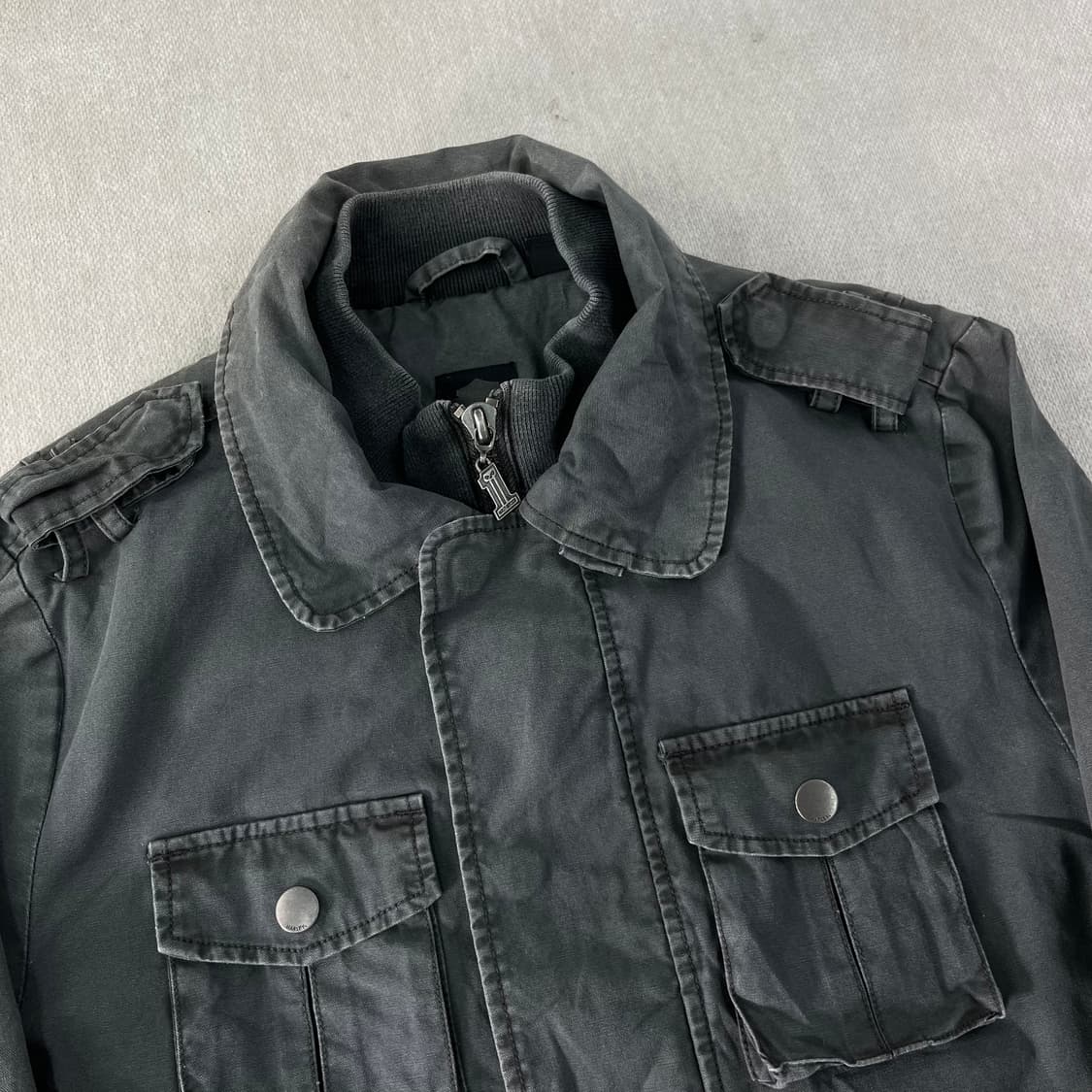 95 할리데이비슨 데님 카키 자켓  상품이미지3