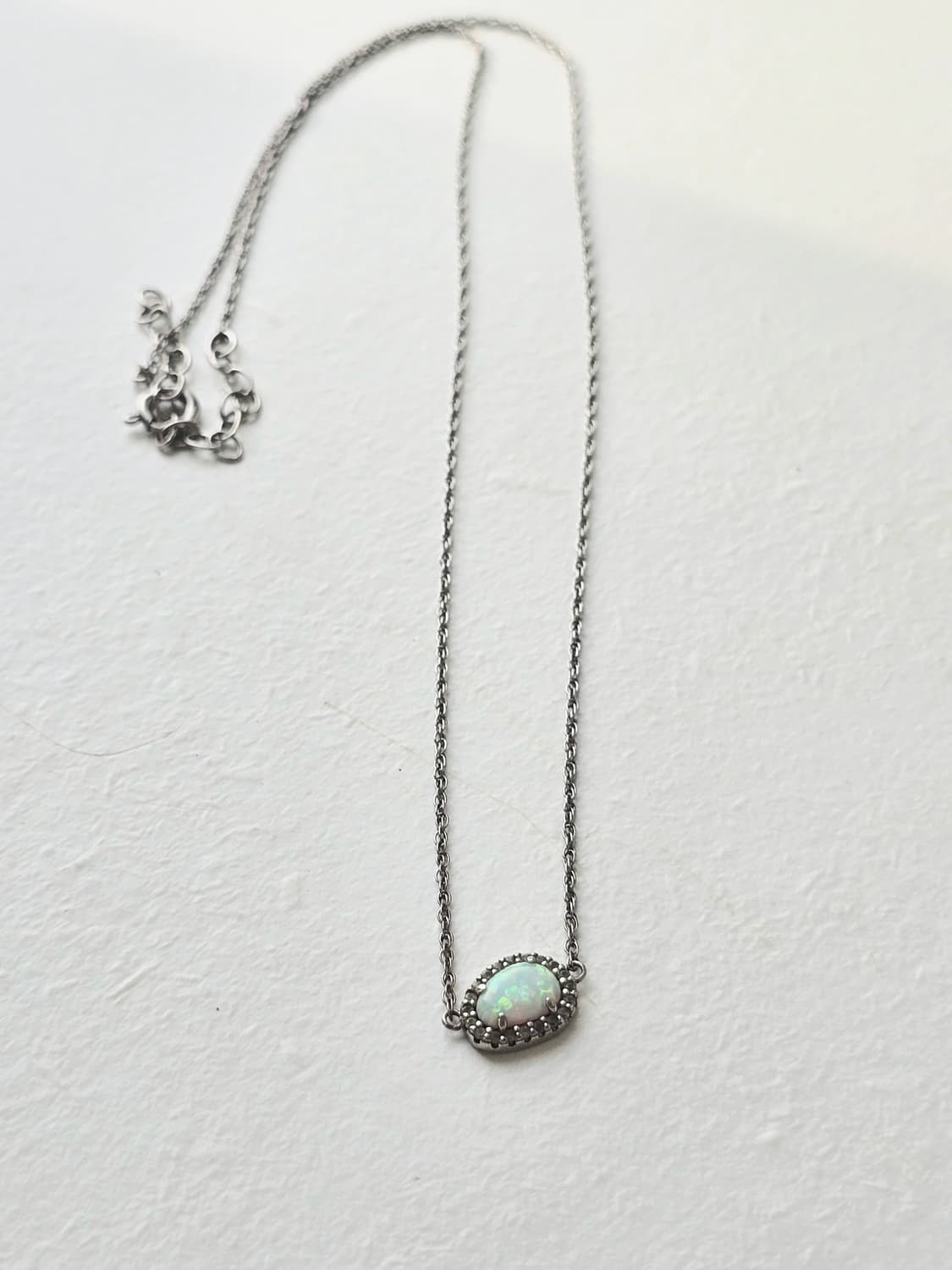 🇺🇸빈티지 오팔 실버 목걸이 상품이미지6