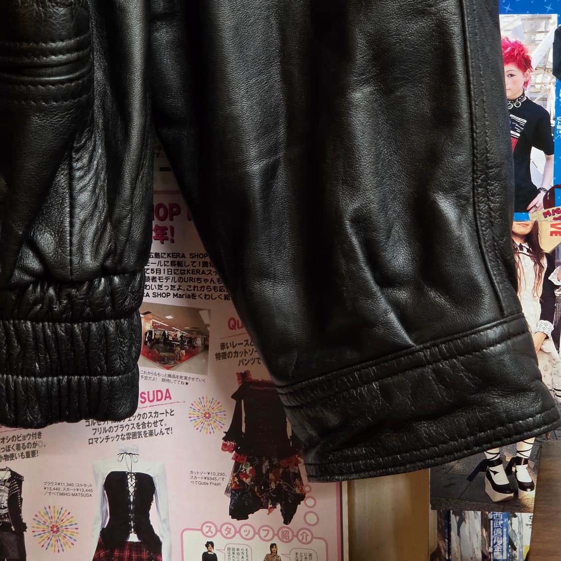 빈티지 리얼레더 양가죽 봄버 자켓 상품이미지5