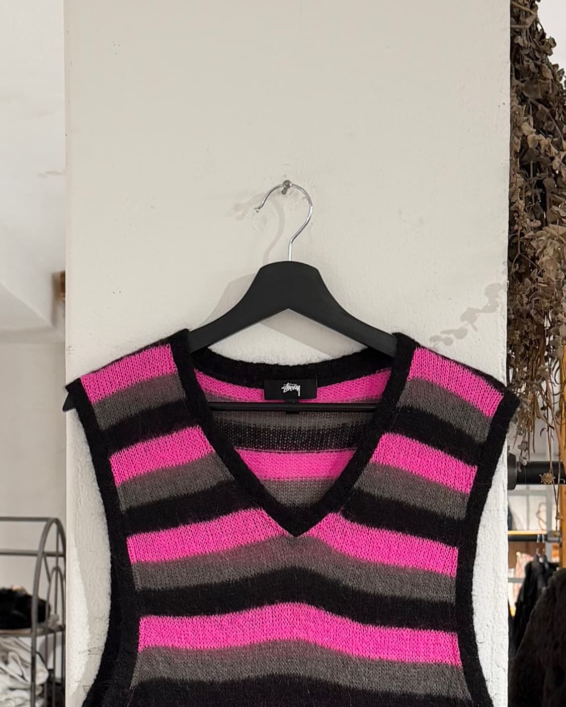 스투시 스트라이프 스웨터 베스트  상품이미지4