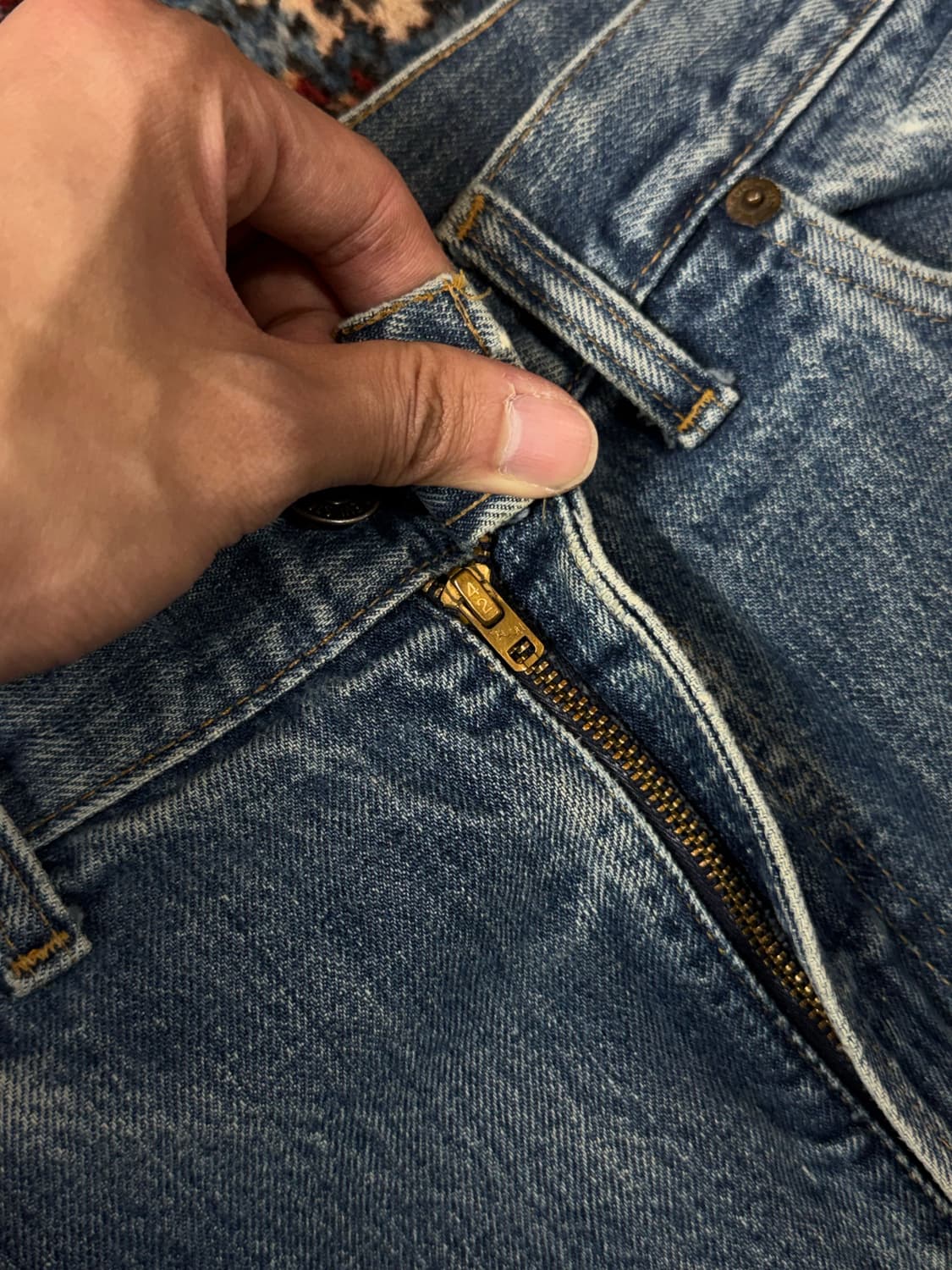 80's USA 빈티지 리바이스 517 오렌지탭 체인스티치 상품이미지9