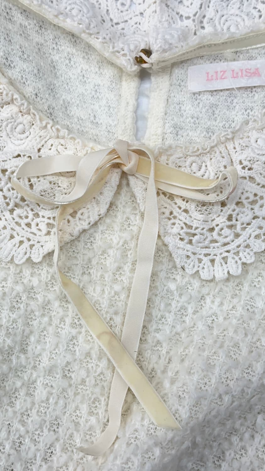 LIZ LISA 리즈리사 블라우스 레이스 프릴 허리라인 양산형 히메갸루 상품이미지8