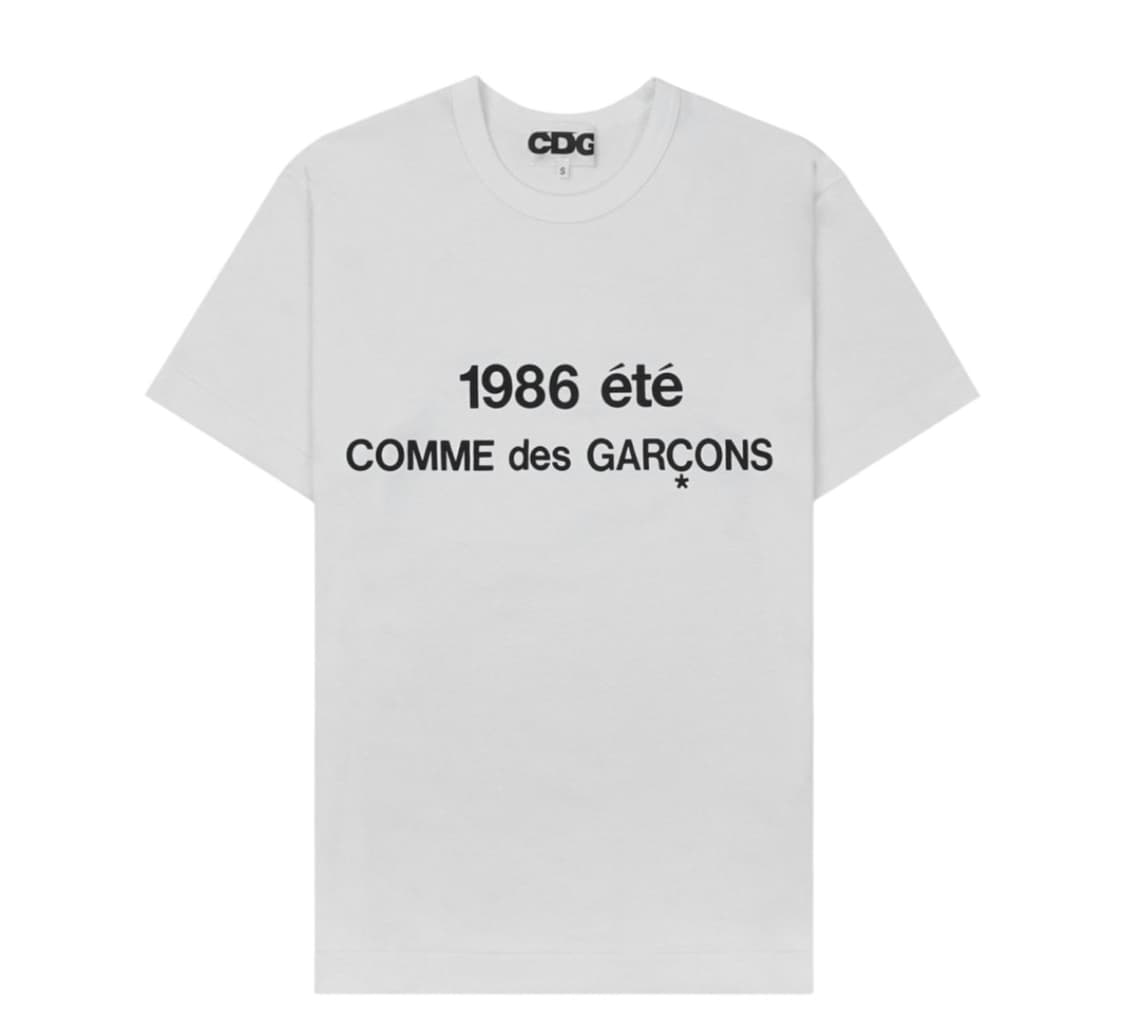 CDG 1986 꼼데가르송 티셔츠 화이트  상품이미지1