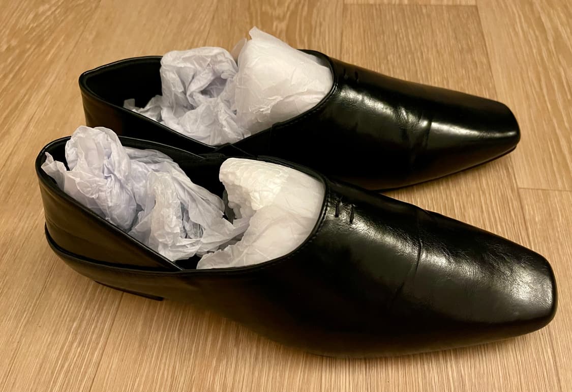 도매택/스퀘어 토 사이드 밴딩 플랫 (38/240) 상품이미지8