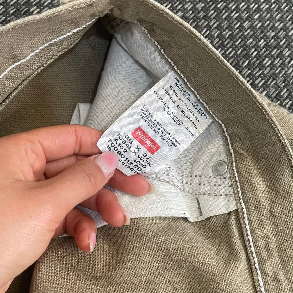 (36) 랭글러 연카키 코튼팬츠 상품이미지4