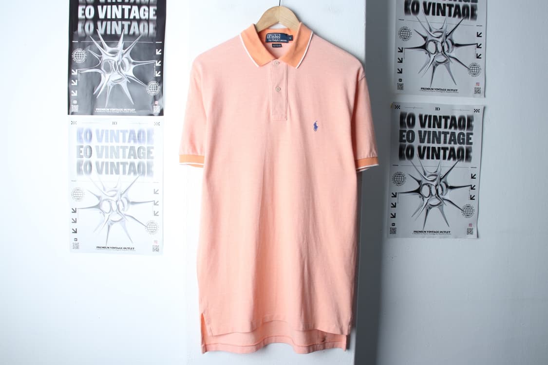 (M-XL) 폴로 랄프로렌 반팔 카라 티셔츠 오렌지 무지-H30629 상품이미지2