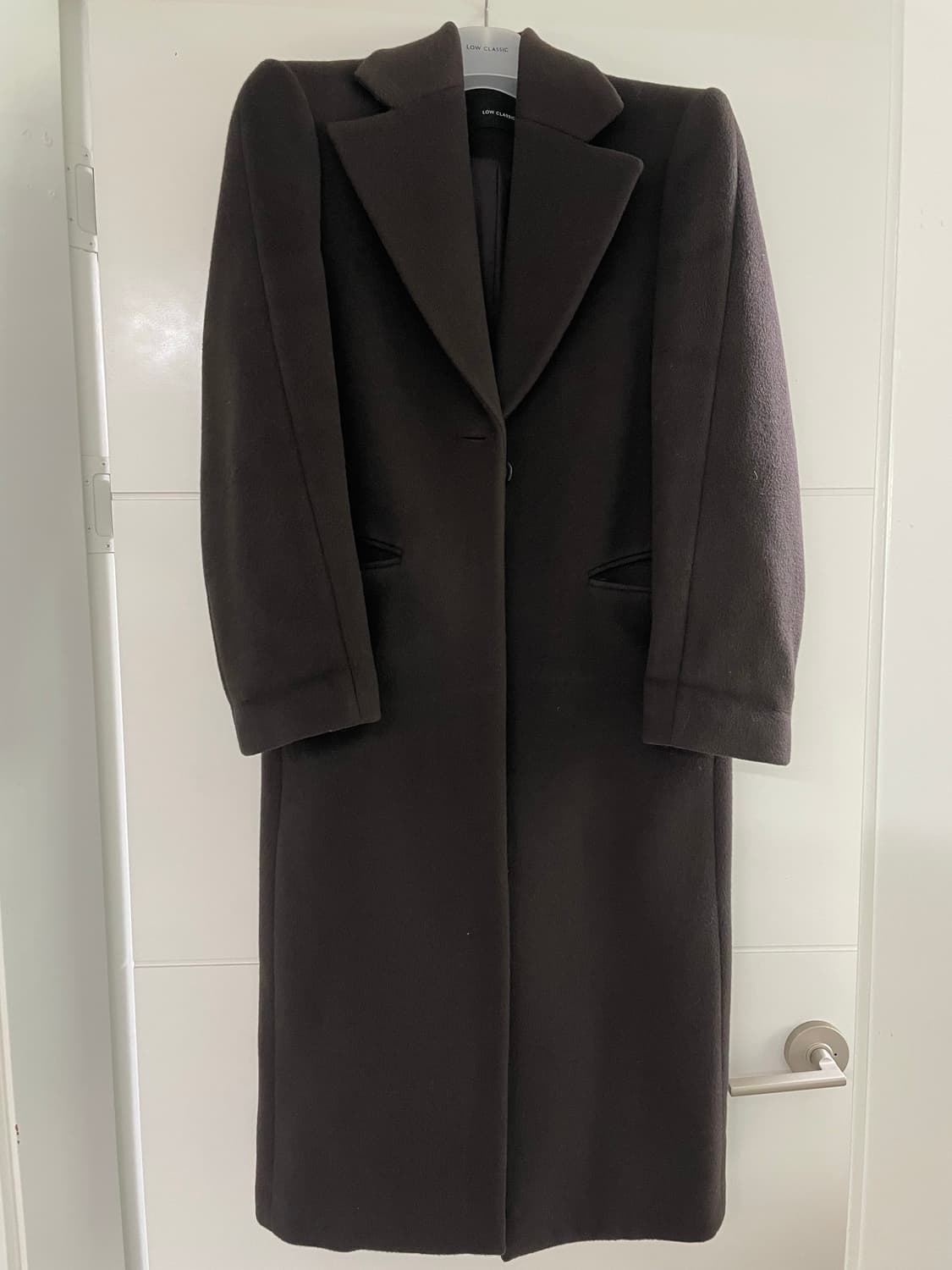 Lowclassic 롱코트 다크 브라운 상품이미지6