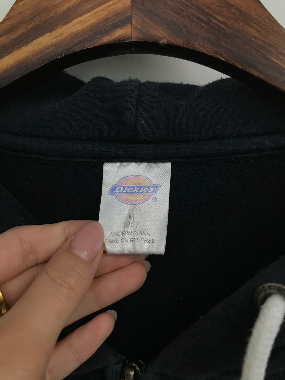 디키즈 자수로고 블랙 후드집업 상품이미지8