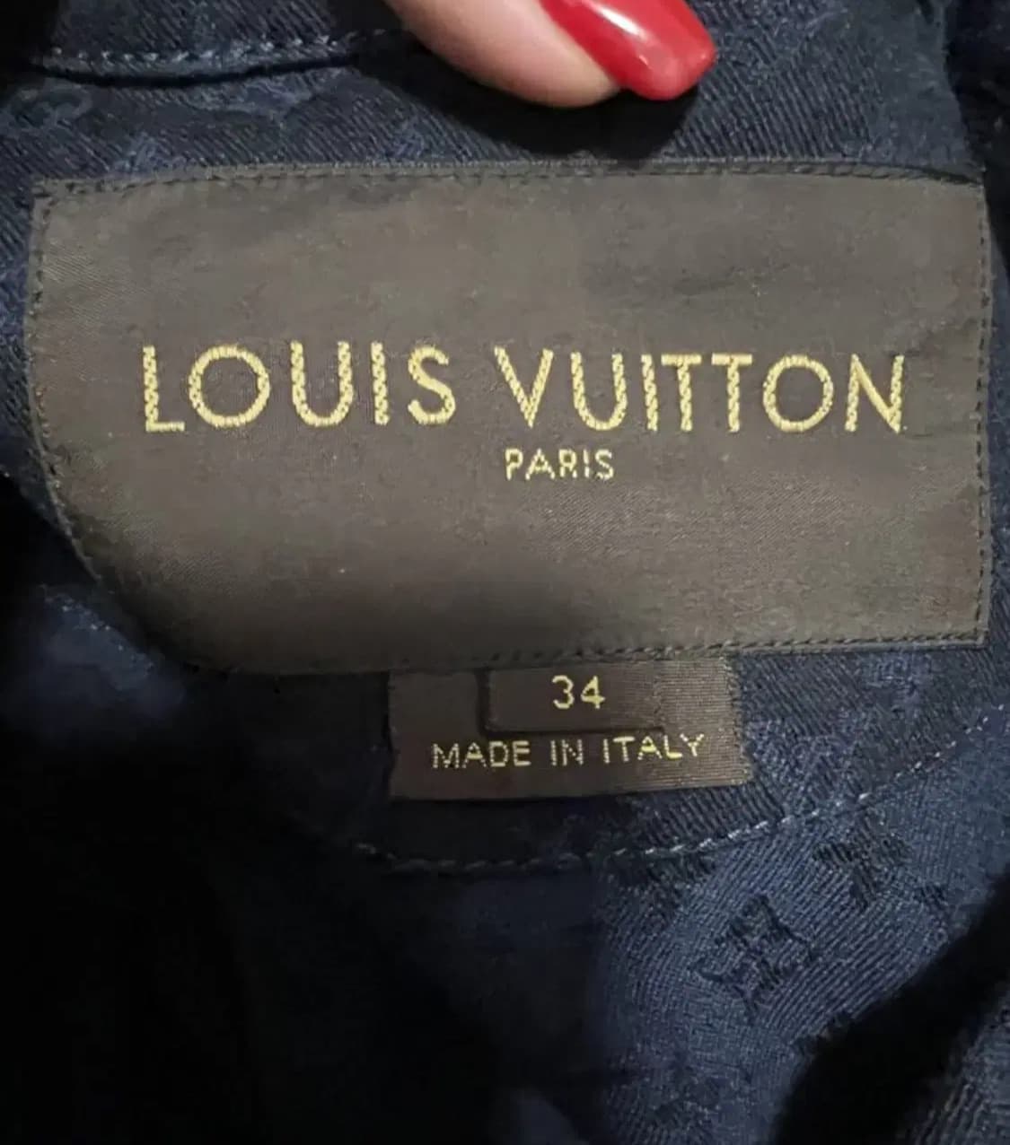 루이비통 모노그램 패턴 데님수트(코튼/디테일-레더)34 사이즈-해외발송 상품이미지5