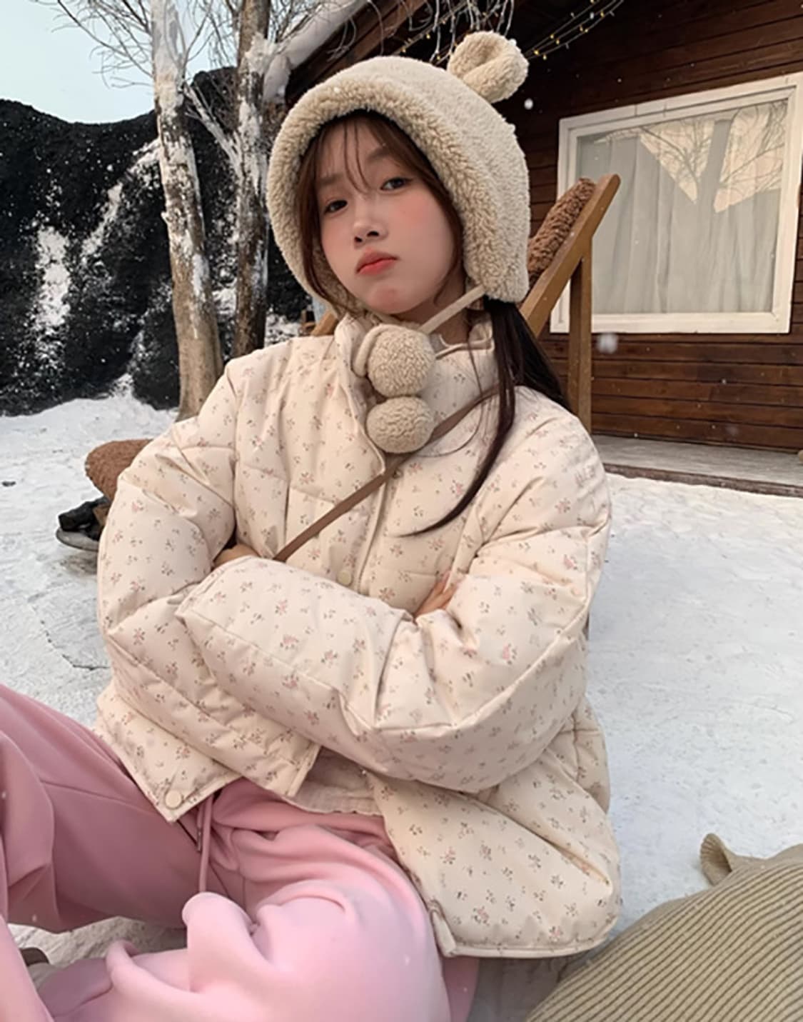 잔꽃 웰론 패딩 상품이미지4