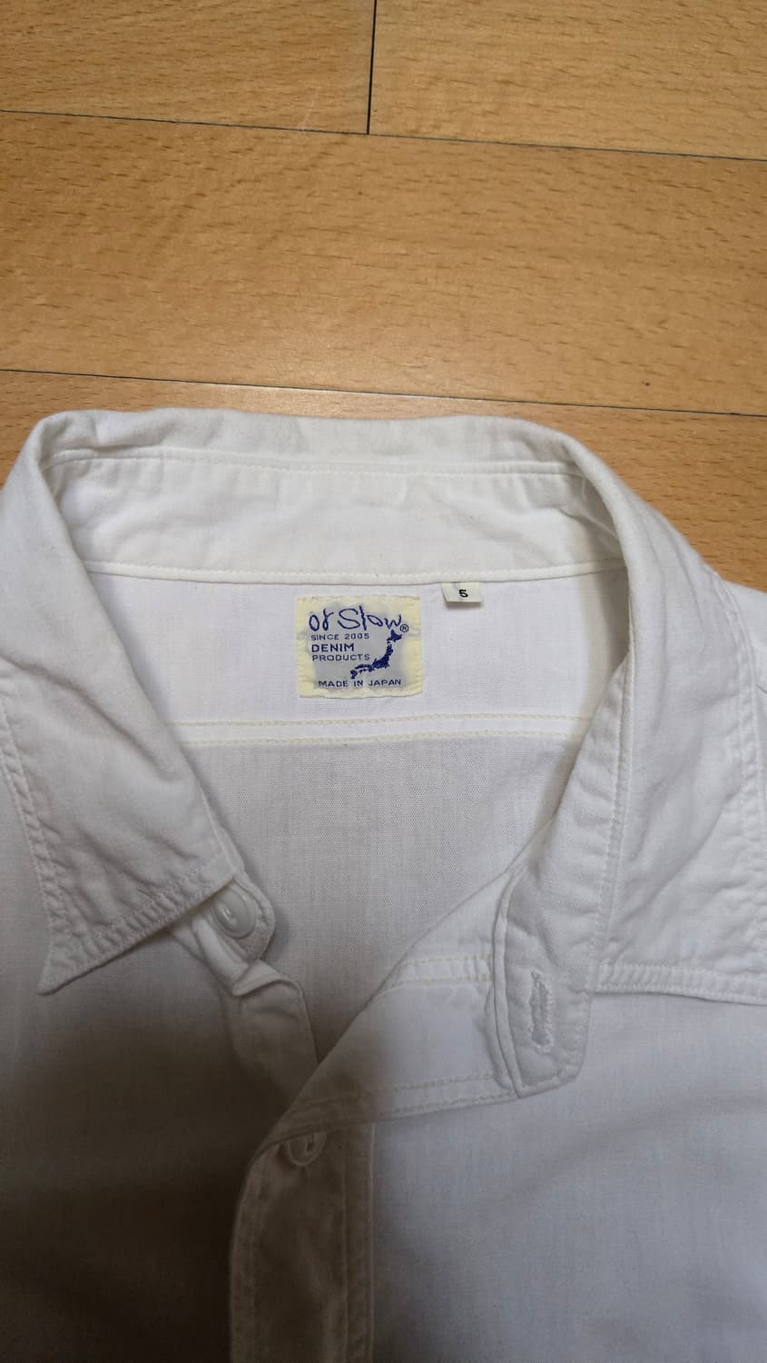 오어슬로우 화이트 샴브레이 셔츠 5 상품이미지2