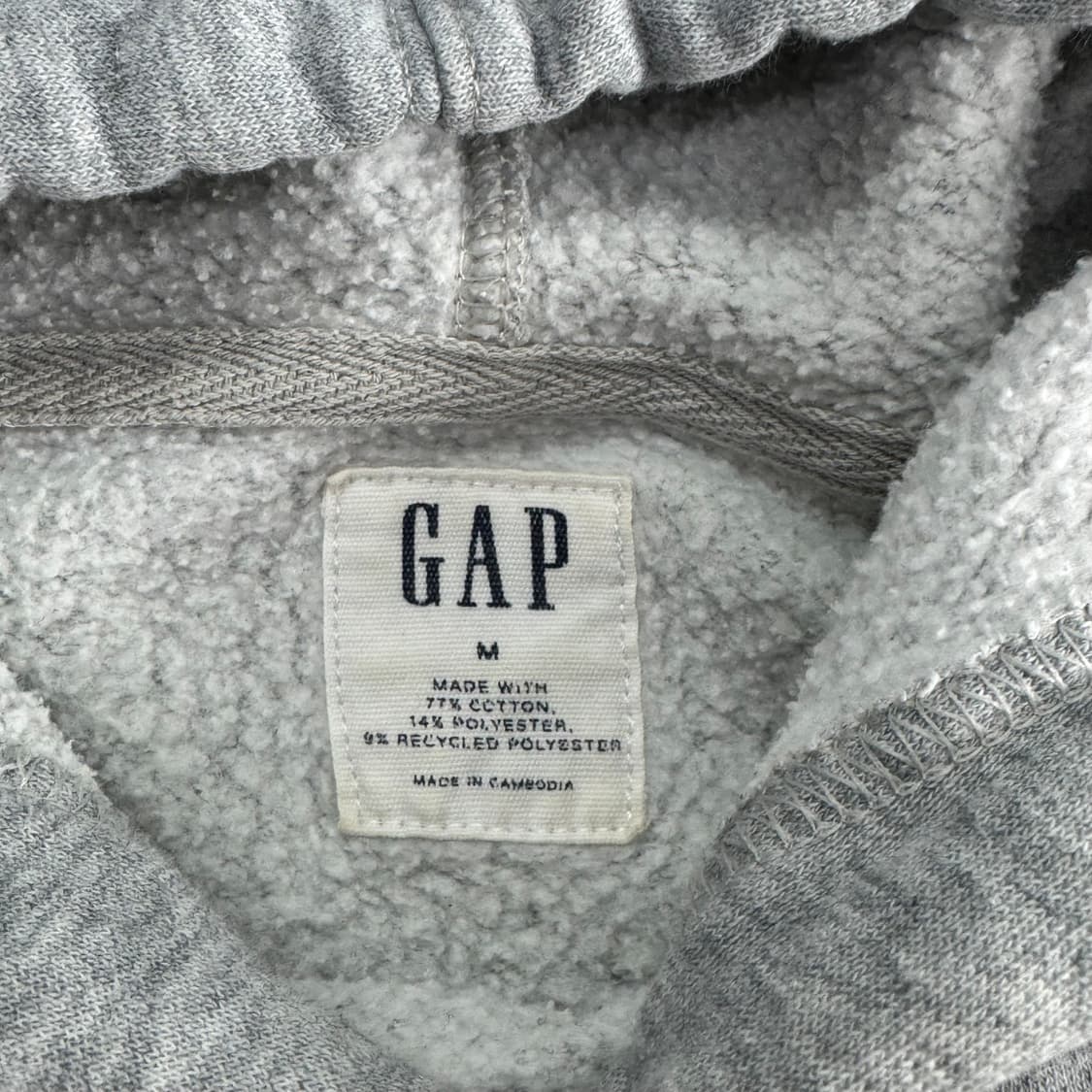 Gap 갭 네이비 로고 그레이 후드티 상품이미지5