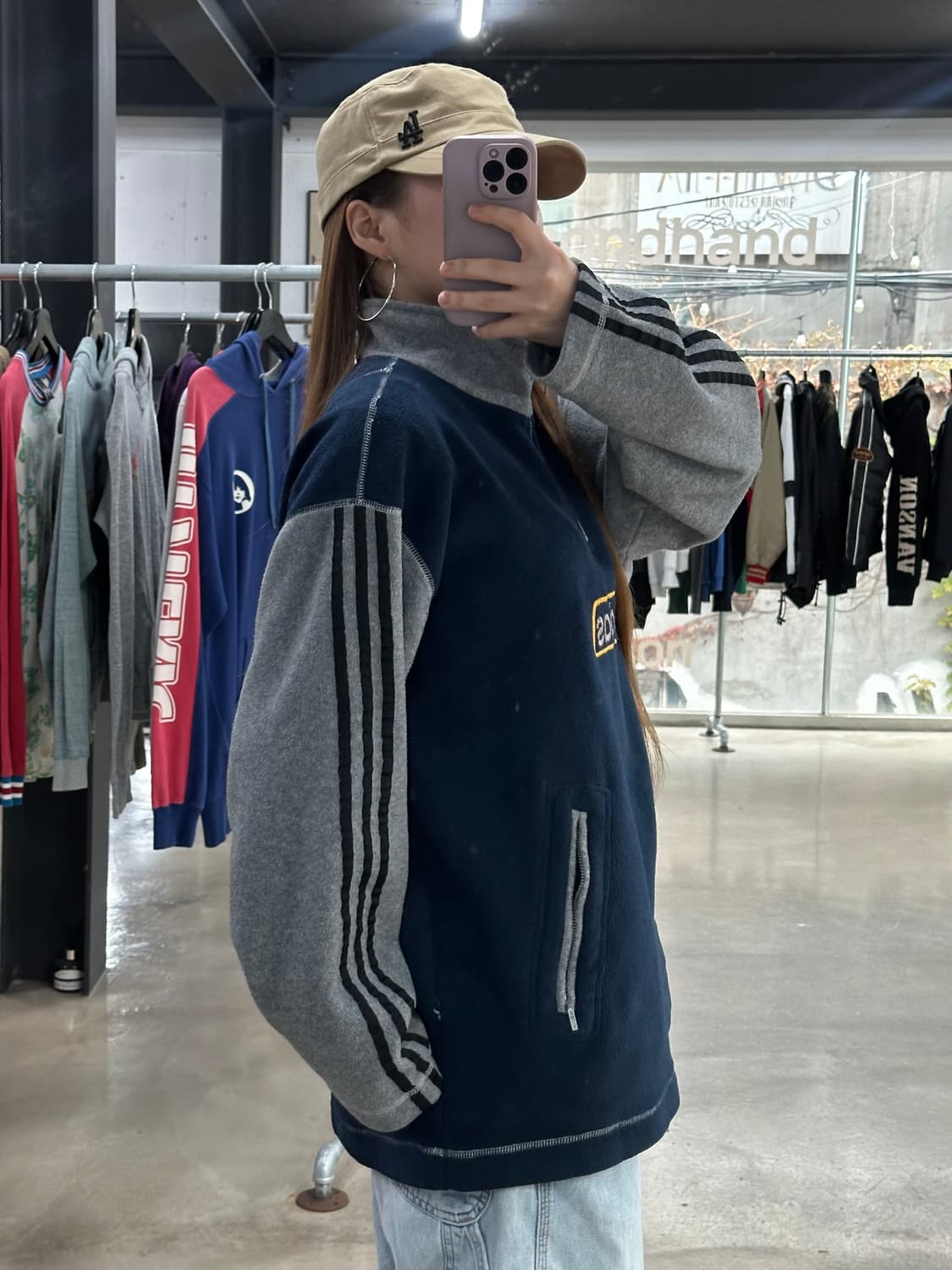  아디다스 90s 올드스쿨 플리스 아노락  상품이미지4