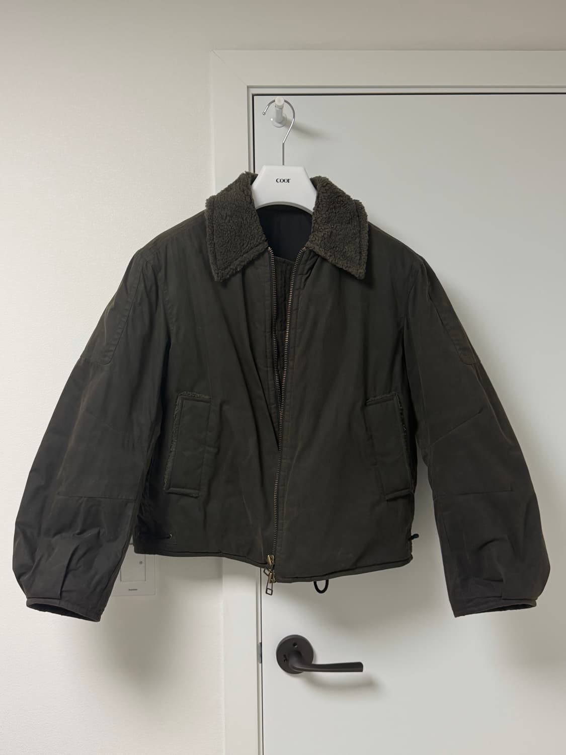 쿠어 왁스드 코튼 워싱 데크 봄버 M 상품이미지1